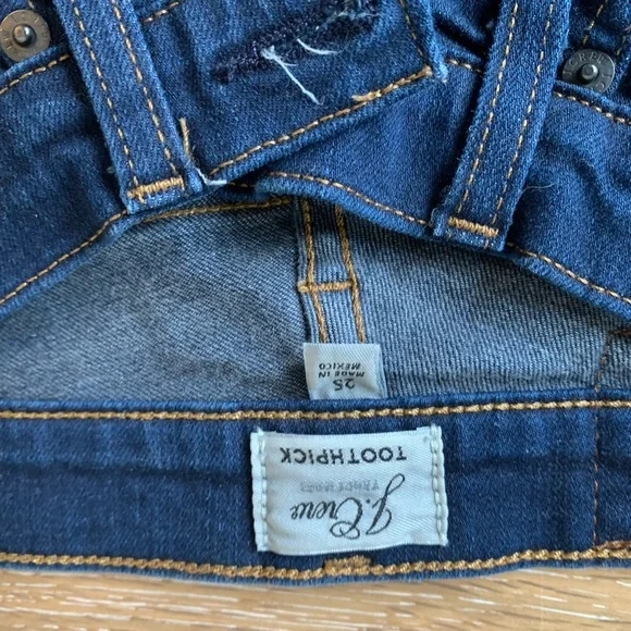 J Crew Mid Rise Toothpick Jeans - Picture 4 of 4